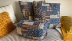 Mooi groot patchwork bedsprei incl. 2 grote kussens, Ophalen, Zo goed als nieuw, Tweepersoons, Dekbedovertrek