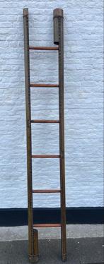 Inklapbare Ladder Bamboe Stijl Antiek Decoratie, Ophalen of Verzenden