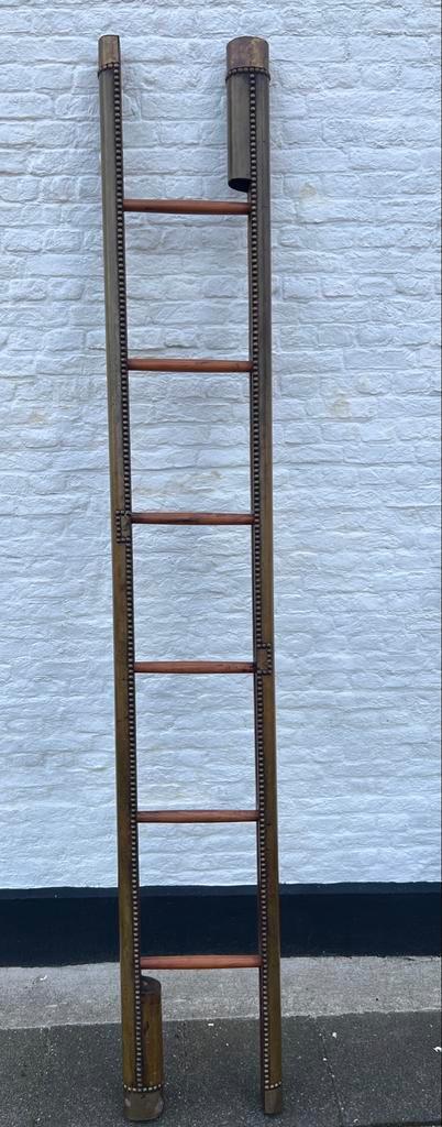 Inklapbare Ladder Bamboe Stijl Antiek Decoratie, Antiek en Kunst, Antiek | Overige Antiek, Ophalen of Verzenden