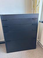 Pastoe zwarte ladekast, Huis en Inrichting, Kasten | Dressoirs, Ophalen, Gebruikt, 50 tot 100 cm, Met lade(s)