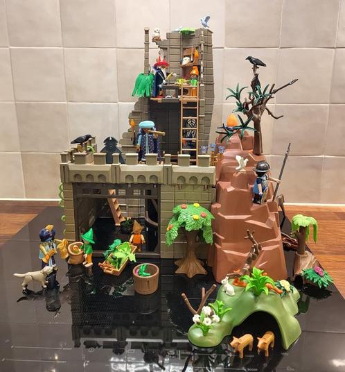 Playmobil M-131 Middeleeuwen Tovernaars nest op de rots, Kinderen en Baby's, Speelgoed | Playmobil, Zo goed als nieuw, Complete set