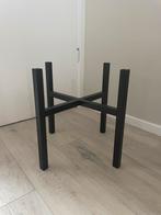 Plantenstandaard zwart 45,5 x 45,5 x 40 cm, Tuin en Terras, Bloembakken en Plantenbakken, Ophalen of Verzenden, Zo goed als nieuw
