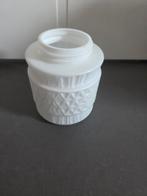 Vintage vaas jaren 60, Ophalen, Wit, Minder dan 50 cm, Glas