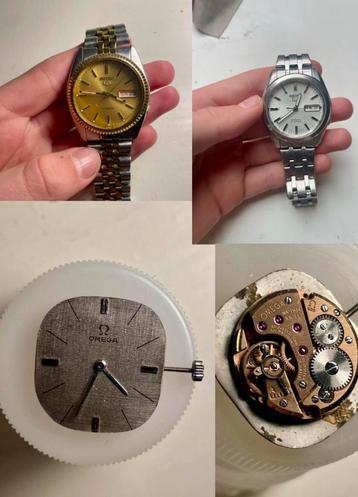 Omega & Seiko Horloges - Automaat met Doorzichtige Achterkan beschikbaar voor biedingen