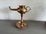 Vintage koperen/messing olie lamp., Ophalen of Verzenden, Koper of Brons