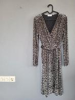 Loavies velvet panterprint jurk maat S, Maat 38/40 (M), Verzenden, Zwart, Nieuw