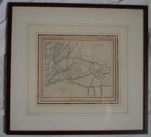 Plattegrond van de gemeente Dussen in 1866 (Kuyper-kaart), Antiek en Kunst, Kunst | Litho's en Zeefdrukken, Ophalen