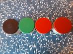 4 retro kunststof opbergbakjes., Ophalen of Verzenden, Huis en Inrichting