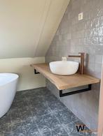 Eiken badkamermeubel op maat, Nieuw, Minder dan 100 cm, Wasbak of Wastafel, 25 tot 50 cm