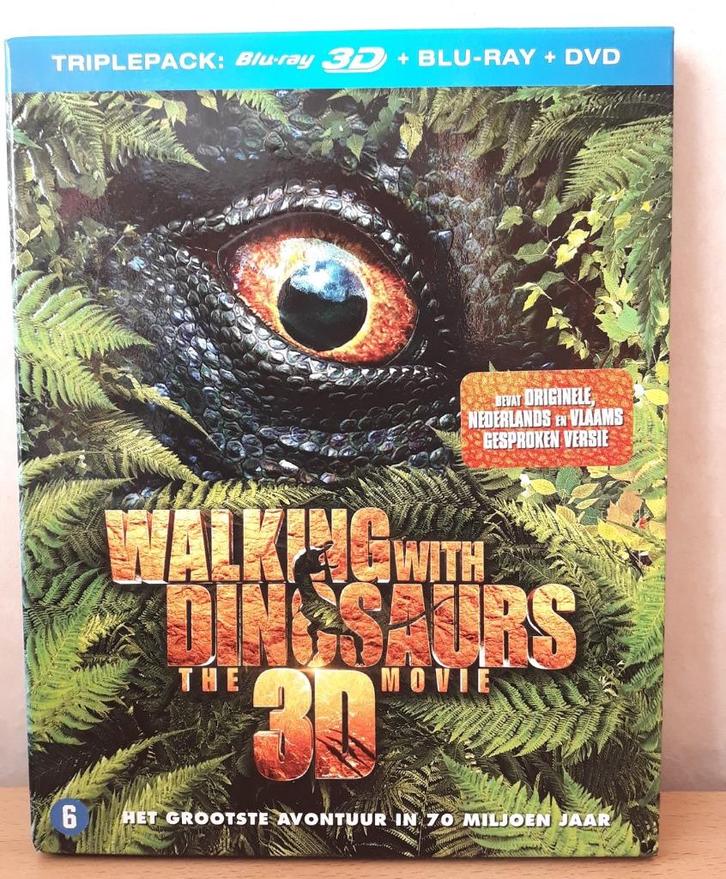 Walking With Dinosaurs: The Movie (3D+2D Blu-ray+Dvd), Cd's en Dvd's, Blu-ray, Zo goed als nieuw, Science Fiction en Fantasy, 3D