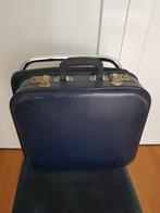Vintage blauw (KLM?) Koffertje, Sieraden, Tassen en Uiterlijk, Koffers, Gebruikt, Hard kunststof, Ophalen