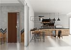Fortesrl Monica vouwdeur in bruin - 83x214 cm, Bruin, 200 cm of meer, Nieuw, 50 tot 100 cm