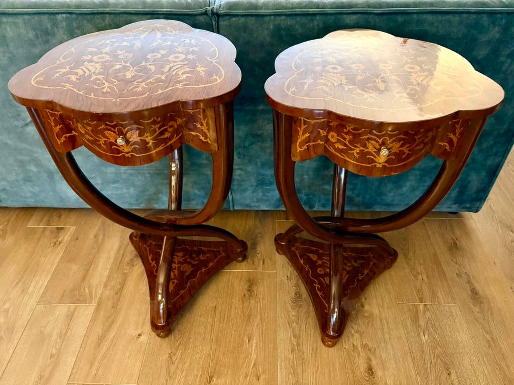2 art nouveau bijzettafeltjes, Antiek en Kunst, Antiek | Meubels | Tafels, Ophalen