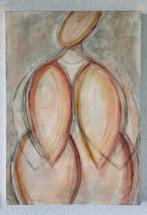 ABSTRACT SCHILDERIJ VROUW. NU OPHALEN VOOR € 125., Antiek en Kunst, Kunst | Schilderijen | Abstract, Ophalen