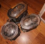 3 Verzilverde Marokkaanse theeset potten, Ophalen, Zilver