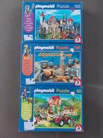 Puzzel playmobil 60 en 100 stukjes, Kinderen en Baby's, Speelgoed | Kinderpuzzels, Meer dan 50 stukjes, Ophalen of Verzenden, Zo goed als nieuw