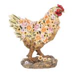 Kip met bloemen 31cm - Clayre & Eef, Diversen, Pasen, Ophalen of Verzenden, Nieuw