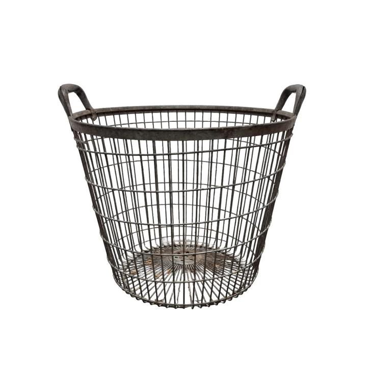 Oude zinken aardappelmand, Antiek en Kunst, Curiosa en Brocante, Ophalen