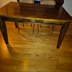 Mooie stevige tafel met 2 ruime lades., Huis en Inrichting, Tafels | Eettafels, Gebruikt, 100 tot 150 cm, Rechthoekig, 50 tot 100 cm