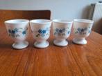 Vintage arcopal veronica Eierdopjes (4 stuks), Ophalen of Verzenden, Zo goed als nieuw
