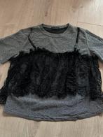 Glitter top met kant nieuw, Kleding | Dames, T-shirts, Ophalen of Verzenden, Zo goed als nieuw, Zwart, Zonder mouw
