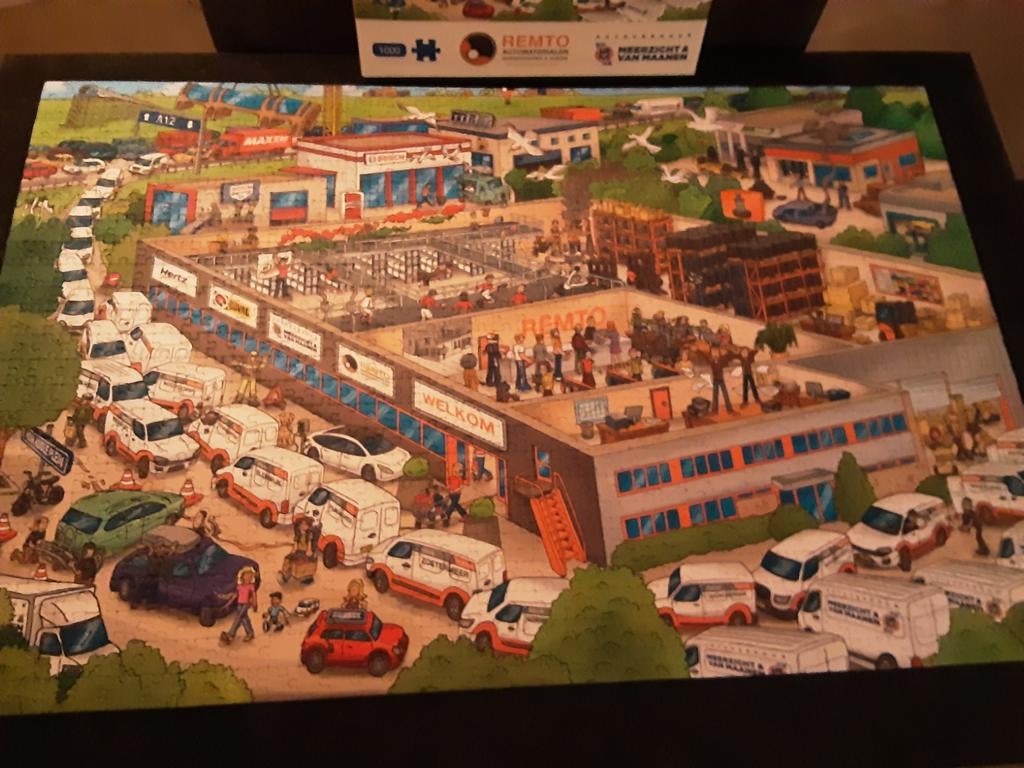 Legpuzzel  auto remto meerzicht en van manen, Ophalen of Verzenden