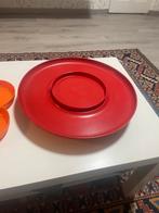 Retro Rode Kunststof Serveerschaal, Ophalen of Verzenden