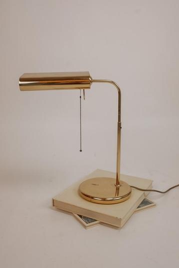 Vintage messing bureaulamp van Sölken Leuchten, jaren 70 beschikbaar voor biedingen