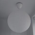 2 rijstpapier ronde hanglampen met pendel 45 cm, Ophalen of Verzenden, Zo goed als nieuw, Overige materialen, Scandinavisch