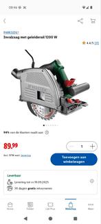 Parkside Invalzaag met Geleiderail 1200W, Doe-het-zelf en Verbouw, Ophalen, Invalzaag, Nieuw, Parkside