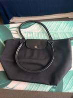 Zwarte Longchamp tas met rits - 40x25 cm, Ophalen of Verzenden, Gebruikt, Zwart, Handtas
