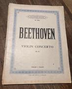 Beethoven Vioolconcert Op. 61 - Bladmuziek, Gebruikt, Klassiek, Ophalen of Verzenden, Artiest of Componist