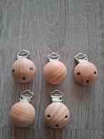 Speenklips beukenhouten 5 stuks, Ophalen of Verzenden, Nieuw, Kraal