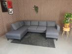 GRATIS LEVERING U-Bank Antraciet 300x205x150 REFURBISHED, Hoekbank, 300 cm of meer, Ophalen of Verzenden, Zo goed als nieuw