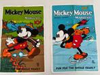 Vintage disney mickey mouse magazine retro 70s handdoek stof, Ophalen of Verzenden, Mickey Mouse, Zo goed als nieuw