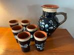 Zwitserse Keramiek Bekers en Kan, Handgeschilderd, Ophalen of Verzenden