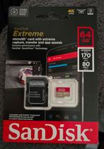 Sandisk 64 GB .V30/A2 (4K geschikt), Audio, Tv en Foto, Fotografie | Geheugenkaarten, Drone, Sandisk, Nieuw, Ophalen of Verzenden