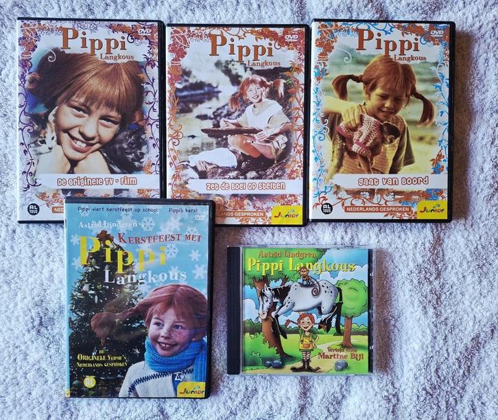 Pippi Langkous dvd cd Pippi Langkous - Kerstfeest Met Pippi, Cd's en Dvd's, Dvd's | Kinderen en Jeugd, Zo goed als nieuw, Alle leeftijden