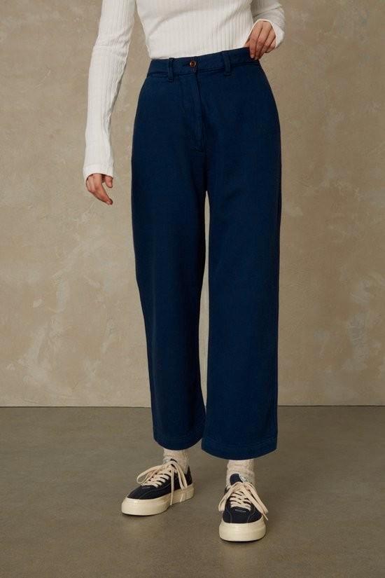 Kings of Indigo broek Daria Cropped blauw katoen mt S zgan, Kleding | Dames, Broeken en Pantalons, Zo goed als nieuw, Maat 36 (S)