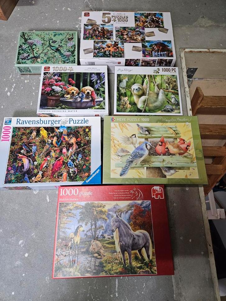 Diverse dierepuzzels - Legplezier voor jong en oud!, Hobby en Vrije tijd, Denksport en Puzzels, Minder dan 500 stukjes, Ophalen of Verzenden