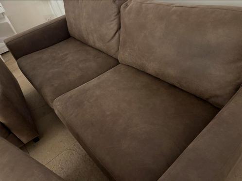 Industriële 3-zitsbank met Twee Fauteuils, Huis en Inrichting, Banken | Sofa's en Chaises Longues, Zo goed als nieuw, 75 tot 100 cm