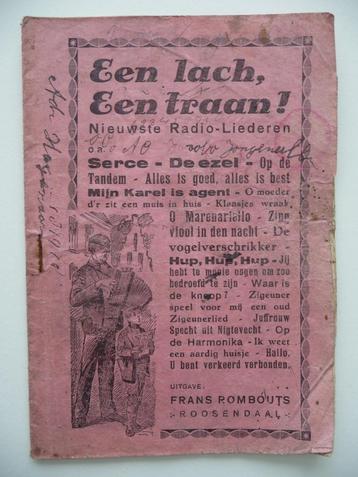 Nieuwste Radio-Liederen - EEN LACH, EEN TRAAN - 50-jaren beschikbaar voor biedingen