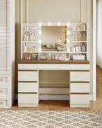 Nieuw in Doos Kaptafel met spiegel en verlichting, Ophalen, 100 tot 150 cm, Nieuw, 150 tot 200 cm