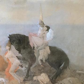 Otto Bachman - litho 75x58 cm Zwitserse kunstenaar beschikbaar voor biedingen