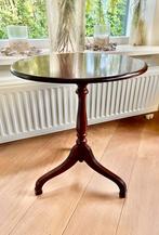 Ovale opklapbare bijzettafel wijntafel, Ophalen, Gebruikt, Ovaal, Hout