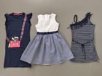 3 leuke zomerjurken - maat 134/140 - blauw/wit, Gebruikt, Neme it, Meisje, Ophalen of Verzenden