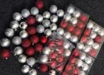 Kerstballen rood/zilver, Diversen, Kerst, Ophalen of Verzenden, Zo goed als nieuw