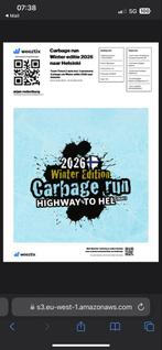 Garbage run Highway to Hel, Tickets en Kaartjes, Evenementen en Festivals, Drie personen of meer