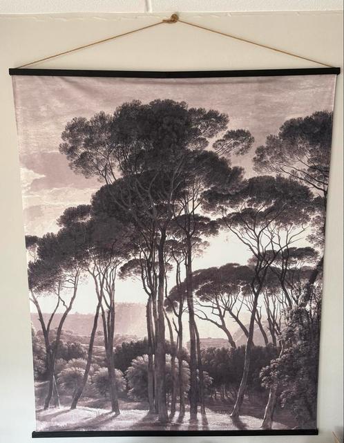Wandkleed Hendrik Voogd Italiaans landschap, Huis en Inrichting, Woonaccessoires | Schilderijen, Tekeningen en Foto's, Zo goed als nieuw