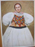 klederdracht uit het Siebengebirge - jonge boerin - nieuw, Verzenden, 1960 tot 1980, Ongelopen, Klederdracht